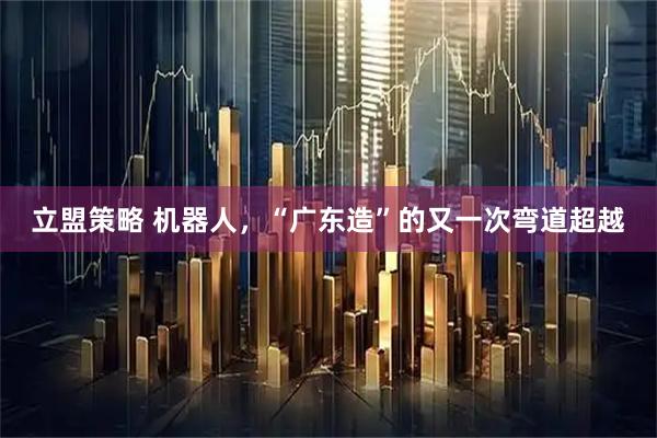 立盟策略 机器人，“广东造”的又一次弯道超越